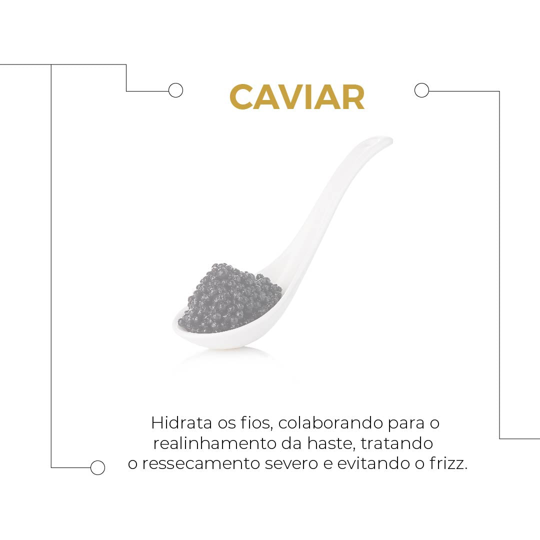 Shampoo Caviar MAX S.C. Uso Diário Kiron Cosméticos 300ml
